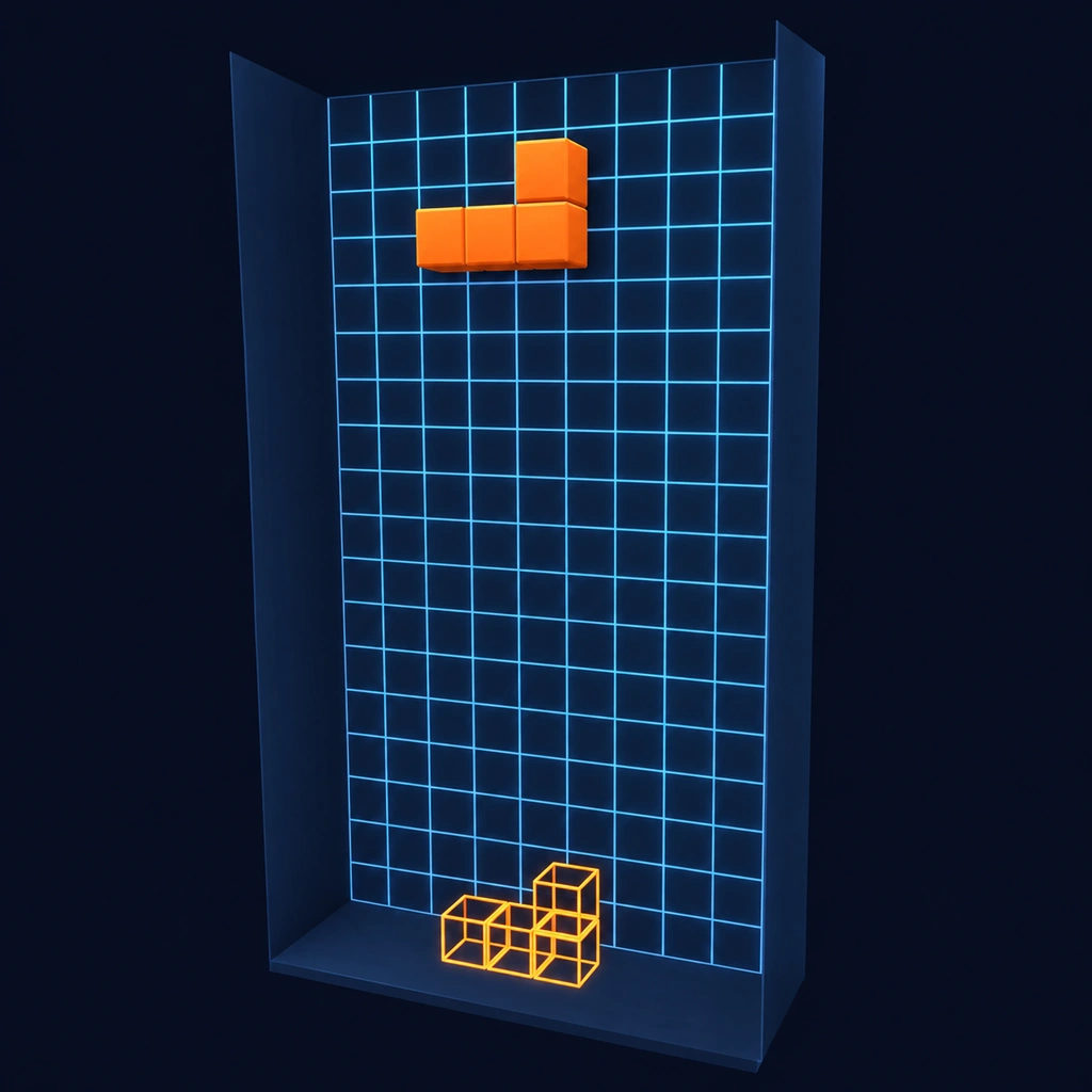 3D 우물과 낙하 블록이 보이는 새 썸네일